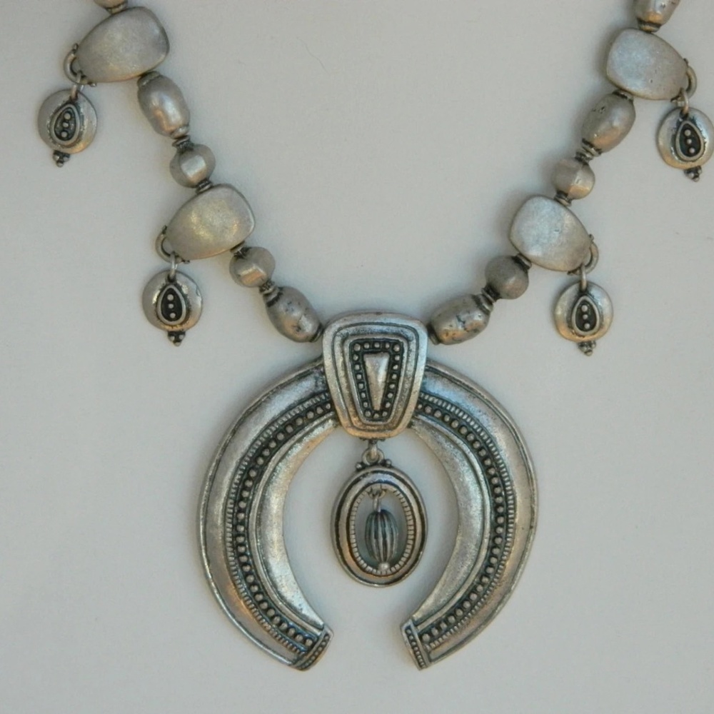 Chico’s Squash Blossom Necklace & Earrings